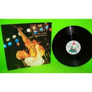 Spear Of Destiny ‎All My Love Ask Nothing Vinyl 12" Record 1987 Post-Punk PROMO